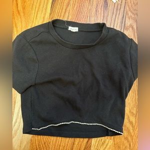 Garage sparkle top black